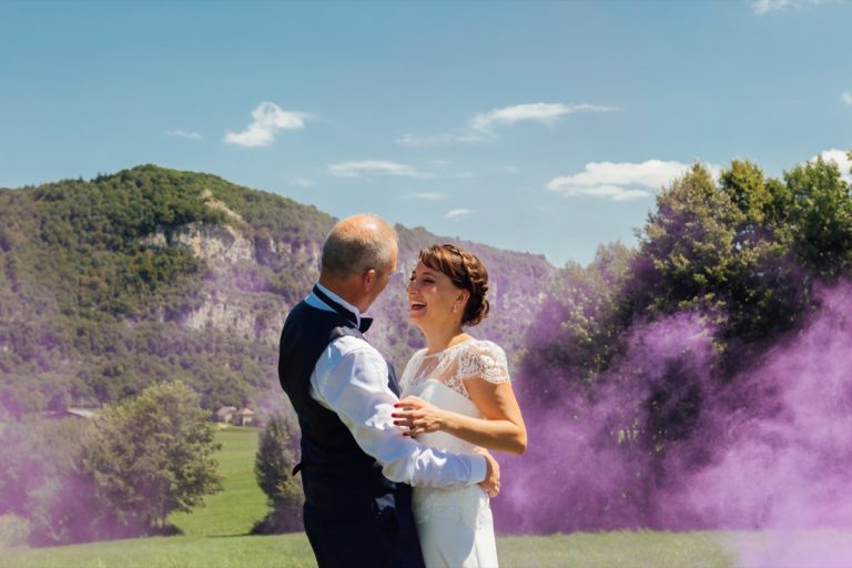 mariage savoie fumigene